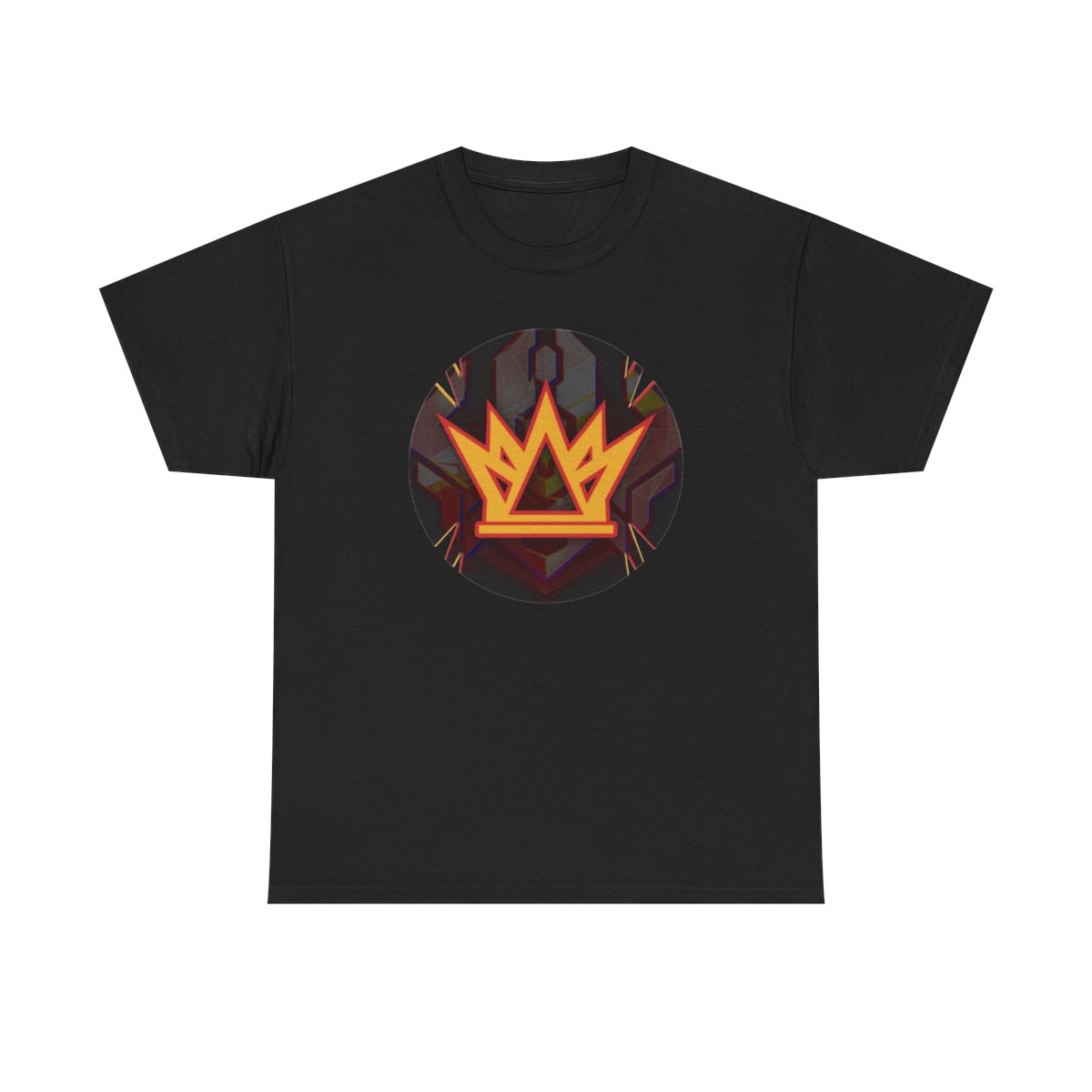 Flame Crown Graphic Tee | Burning Crown Circle Design | Kingsman | Kingsman265