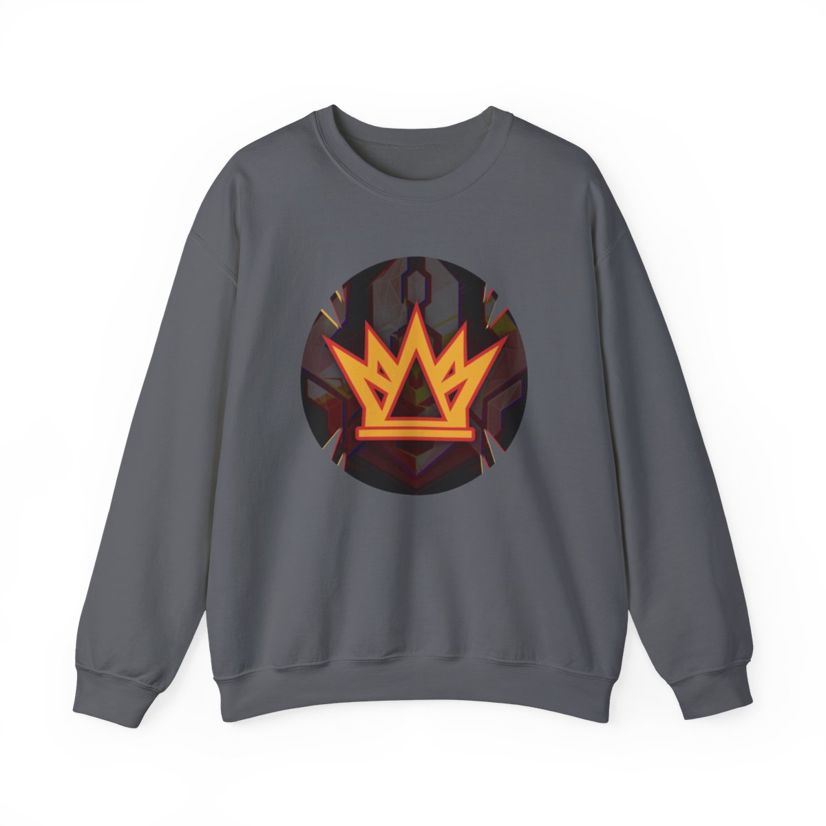 Flaming Crown Crewneck Sweatshirt | Fire King Symbol | Kingsman | Kingsman265